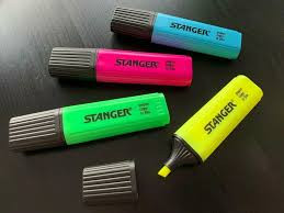 Textmarker Stanger, cu varf lat 1-5mm, diverse culori - 1 | YEO