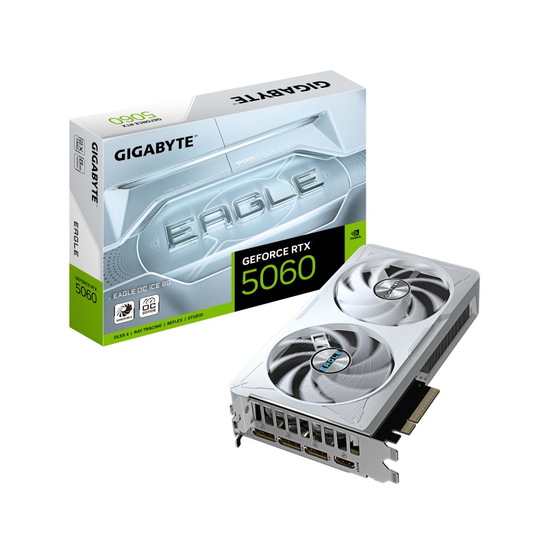 VGA GIGABYTE RTX 5060 EAGLE OC ICE 8GB