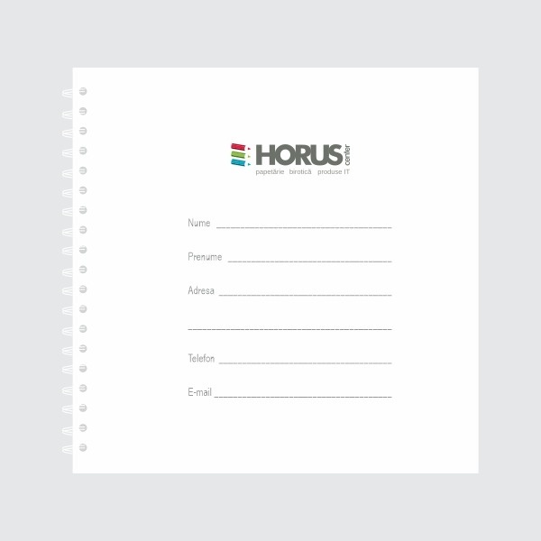 Agendă personalizată, 21x21cm, copertă carton și folie - 2 | YEO