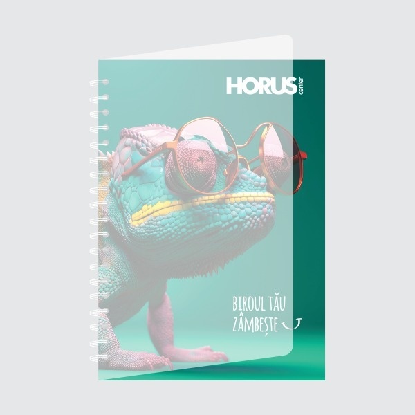 Agendă personalizată, A5 (148x210mm), copertă carton și folie