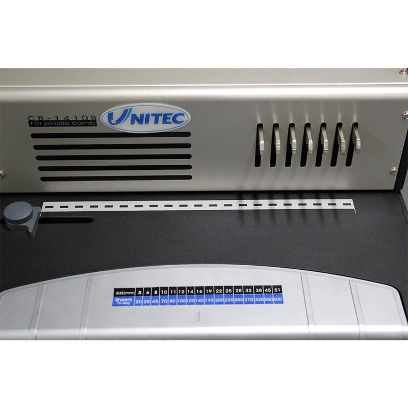 Aparat de indosariat cu inele plastic Unitec CB-1410B - 1 | YEO