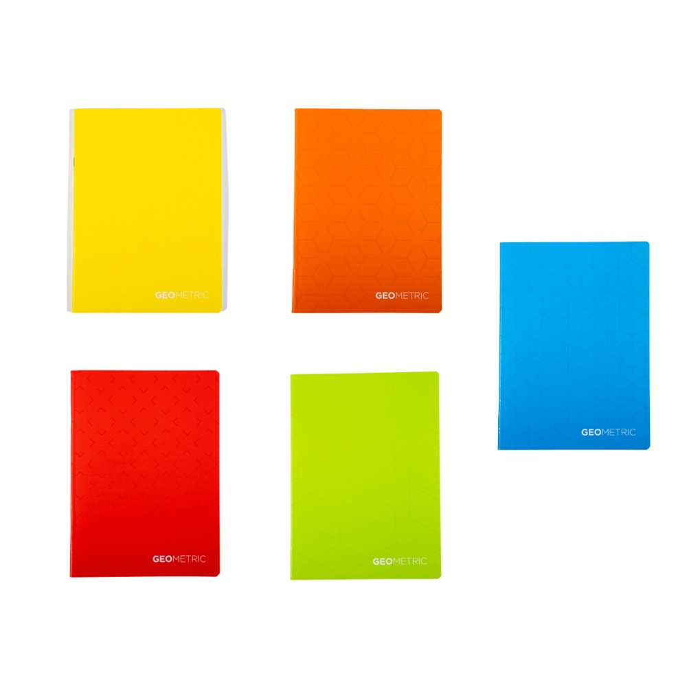 Caiet Design Geometrics, A5, 48 file, hârtie 80gr./mp, copertă carton 300gsm, dictando