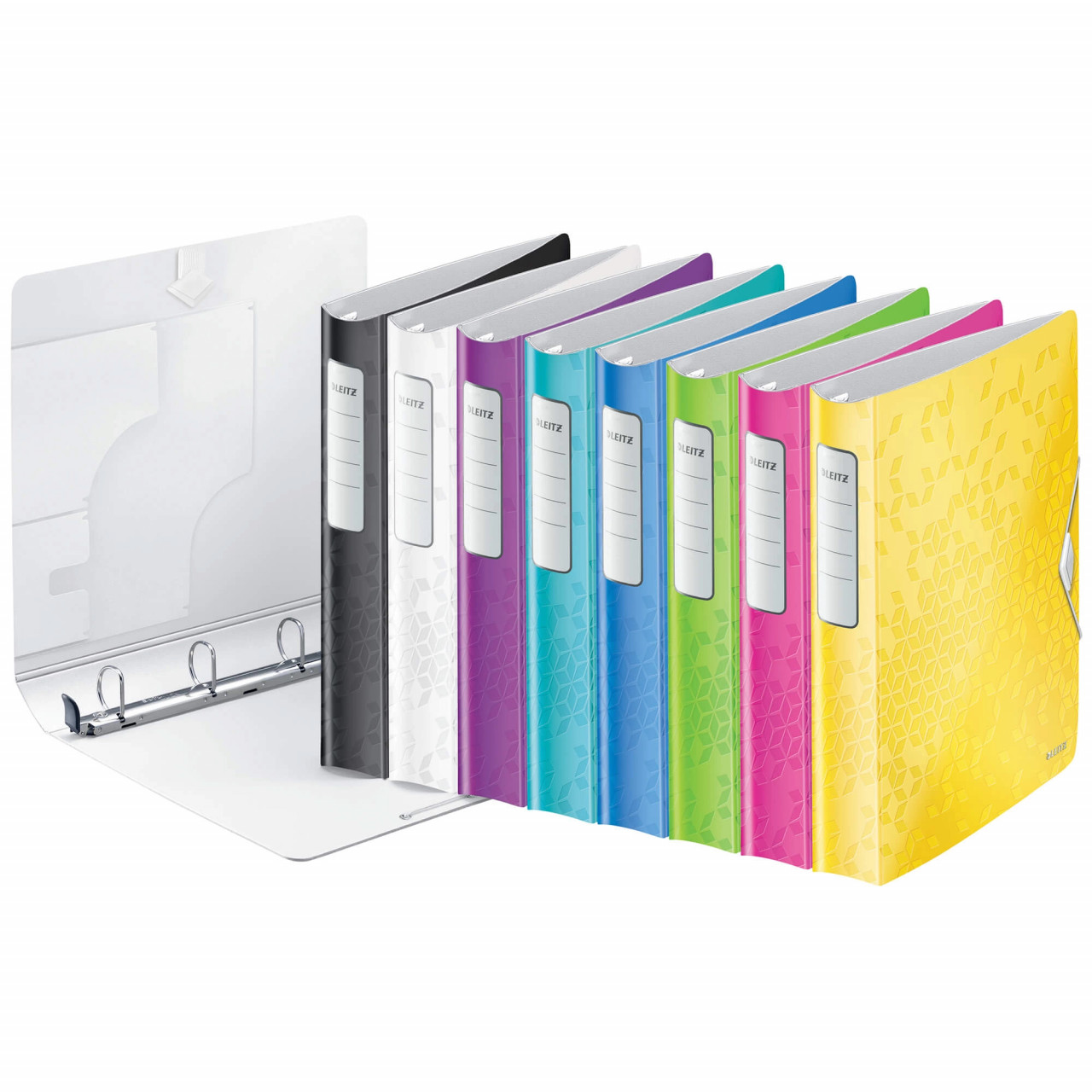 Caiet mecanic Leitz Active WOW A4 4 inele 30mm SoftClick polyfoam