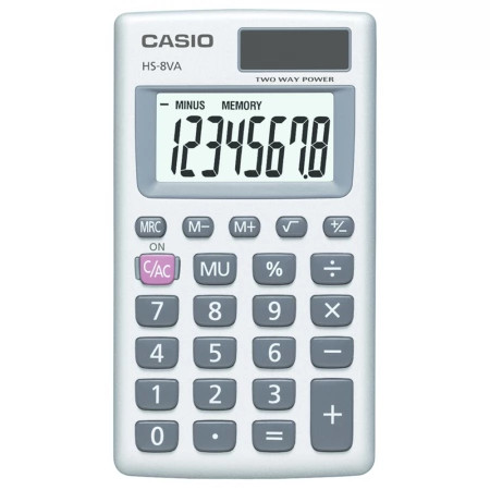 Calculator Casio Portabil 8 DIG HS-8VA-S-EP - 1 | YEO