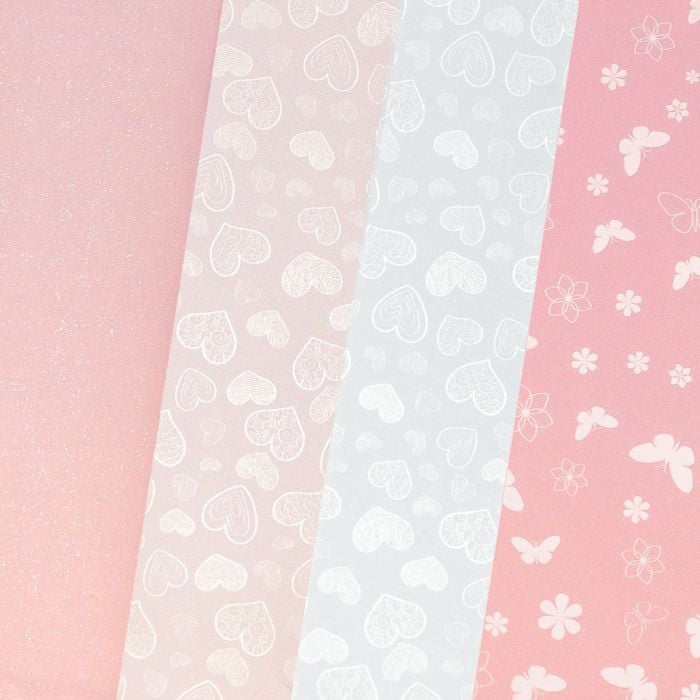 Carton Pastel Pink Mix A4, 200g/mp, 20coli/top