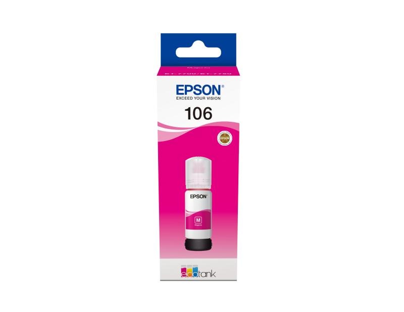 Cartus cerneala Epson 106 ECOTANK , magenta, capacitate 70ml, pentru L7160, L7180. - 2 | YEO