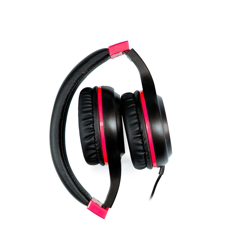 Casti cu micr. Spacer Pearl Red, cu fir - 2 | YEO