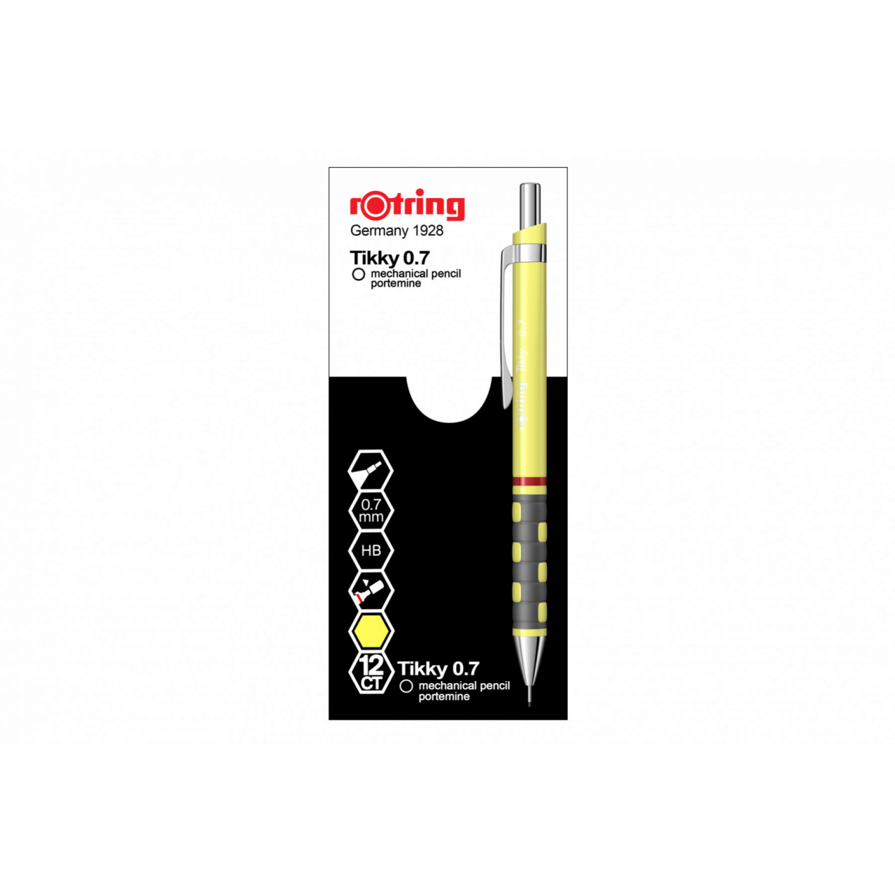 Creion mecanic Rotring Tikky 3, vârf 0.5 mm, din plastic - 1 | YEO