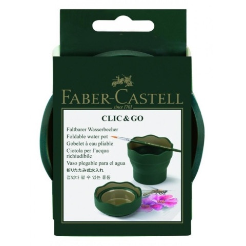 Cutie apa Click&Go Faber-Castell albastra - 1 | YEO