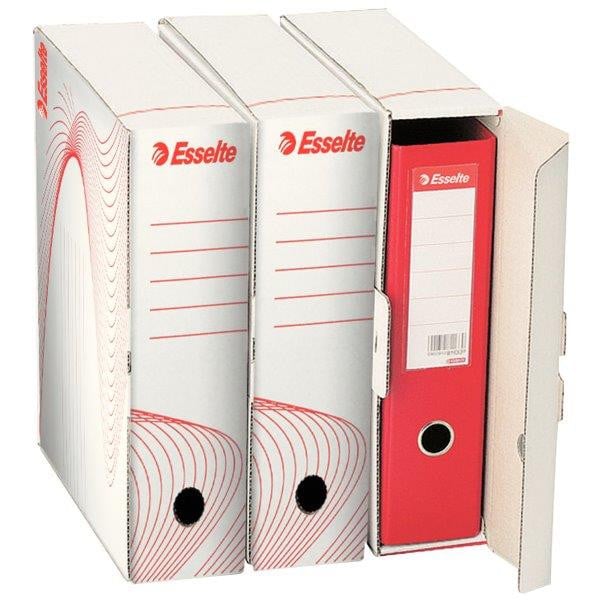 Cutie arhivare bibliorafturi carton ondulat Esselte Standard 97 mm