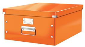 Cutie depozitare carton laminat Leitz Click & Store Mare A3 cu colțuri metalice și suport etichetă - 2 | YEO
