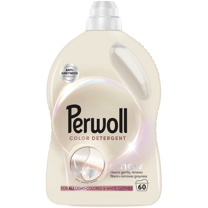 Detergent de rufe lichid Perwoll Renew Light Colors, 3L