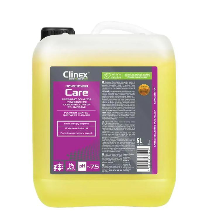 Detergent pentru curățare, polisare și strălucire suprafețe Clinex Dispersion Care, 5 litri