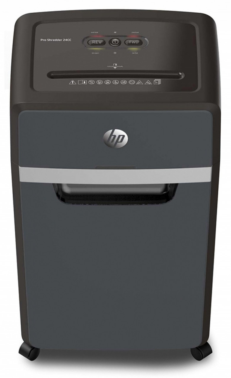 Distrugator de documente HP Pro Shredder 24CC - 24 coli, cross cut (4 x 35mm), nivel securitate 4