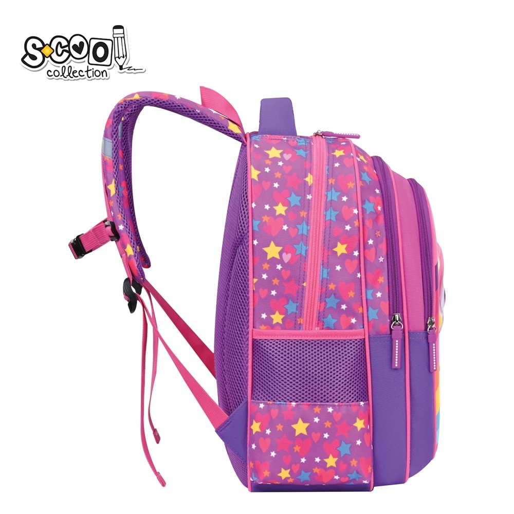 Ghiozdan fete neechipat S-COOL 3D ergonomic Unicorn, 42x30x22 cm - 1 | YEO