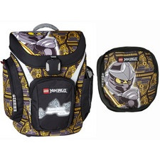 Ghiozdan scoala Explorer+sac de sport, Lego Core Line - design negru NinjaGo Cole