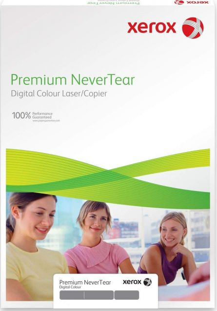 Hârtie poliester Nevertear Xerox A4, 195 microni, 258g, 100/top