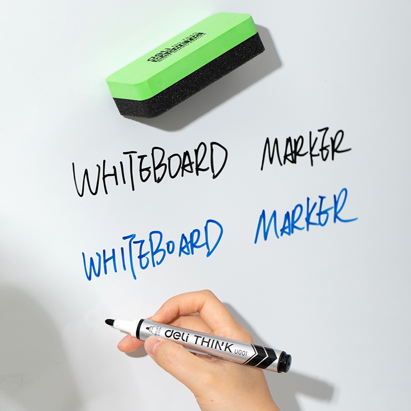 Kit whiteboard (burete+2 markere), Deli - 3 | YEO