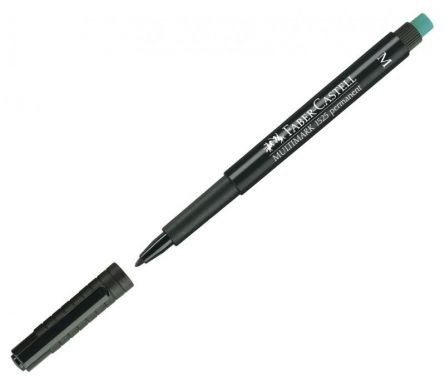 Marker permanent cu radieră, Faber-Castell Multimark, vârf M, diverse culori