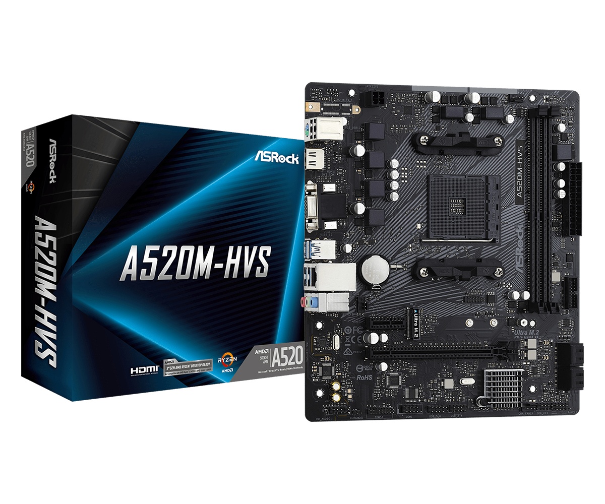 MB ASROCK A520M-HVS AM4