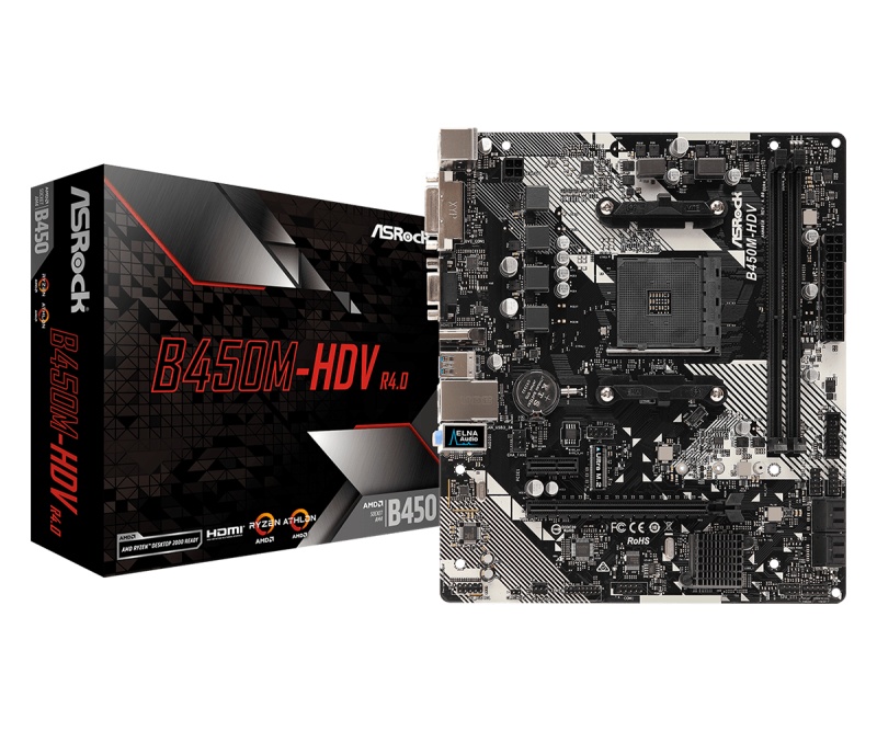 MB ASROCK AMD B450M-HDV R4.0 - 3 | YEO