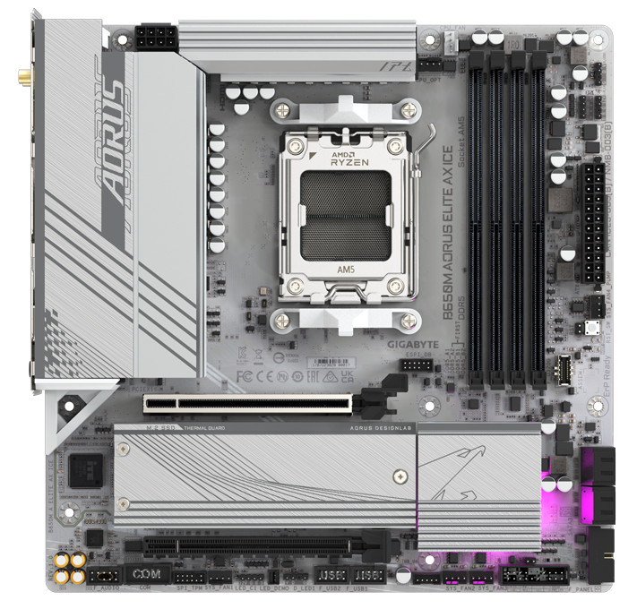 MB Gigabyte B650M AORUS ELITE AX ICE - 1 | YEO