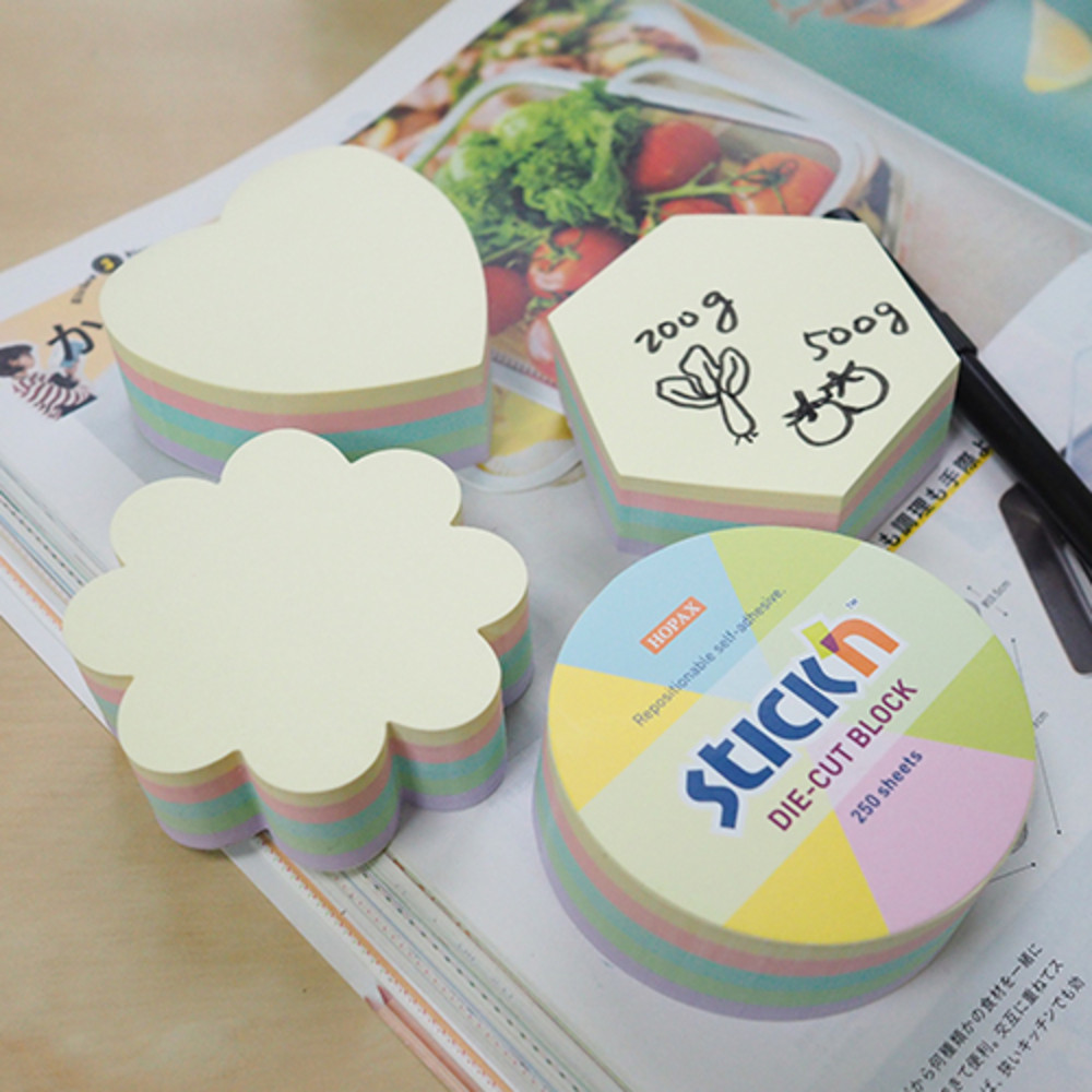 Notes autoadeziv Die-Cut - cerc, 67 x 67 mm, 250 file, Stick