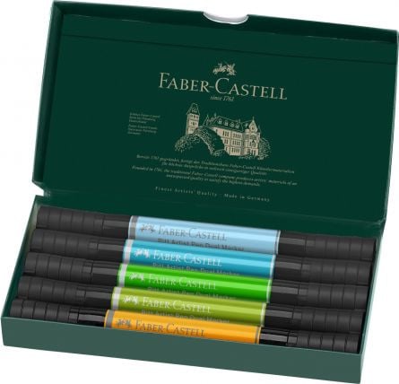 PITT ARTIST PEN DUAL MARKER SET 5 BUC ANIMALS FABER-CASTELL - 1 | YEO