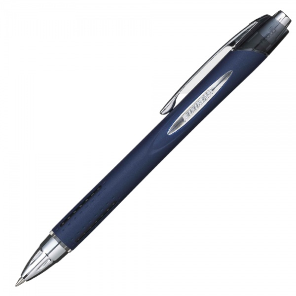 Pix cu mecanism Jetstream Uni-ball SXN-217, 0.7mm, corp albastru inchis, detalii in culoarea scrisului - 1 | YEO