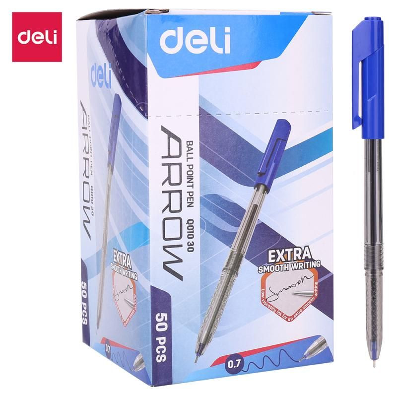 Pix unică folosință Deli Arrow , 0.7mm, albastru