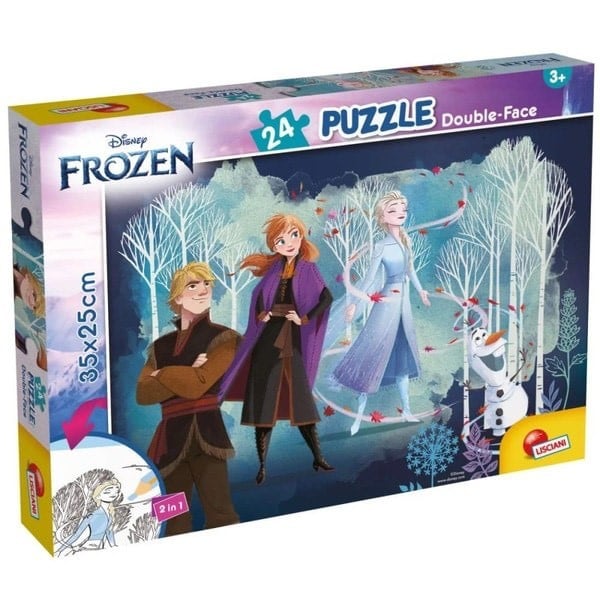 Puzzle 2 in 1 Lisciani, Frozen, 24 piese