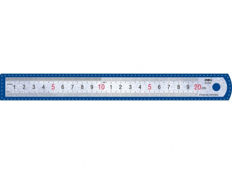 RIGLA METAL 20 CM DELI