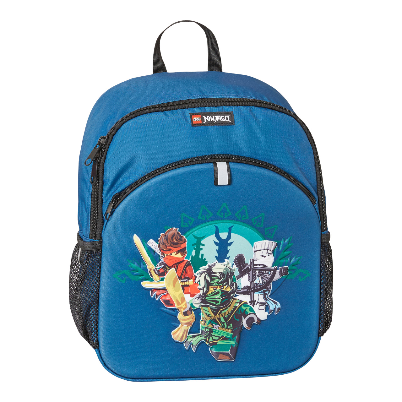 Rucsac băieți neechipat LEGO M-Line, cu buzunar frontal - design NinjaGo, Into the unknown