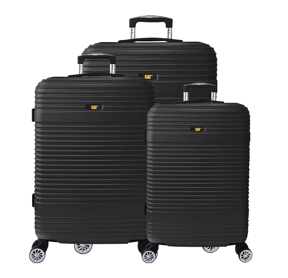 Set 3 trollere CATERPILLAR V Power Alexa (20/24/28 inch) - material ABS - negru