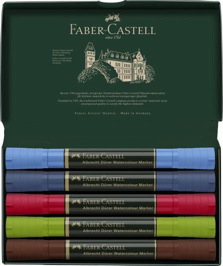 Set 5 markere solubile sketching Faber-castell A.durer - 2 | YEO