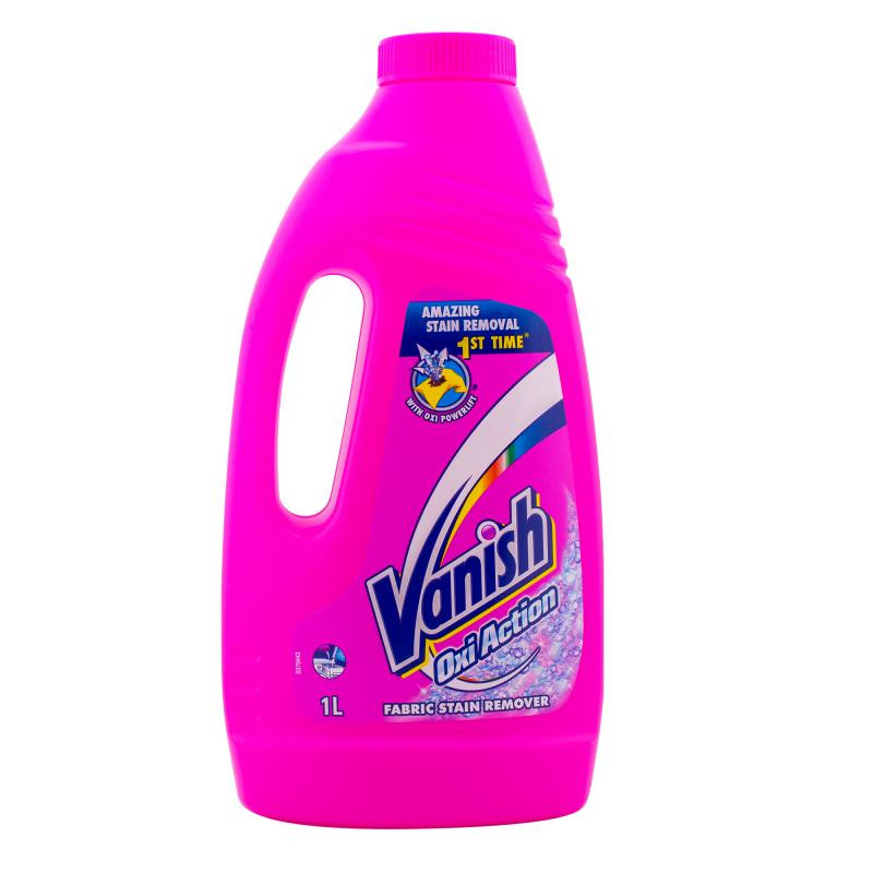 Soluție pentru îndepărtarea petelor Vanish Pink, 1l