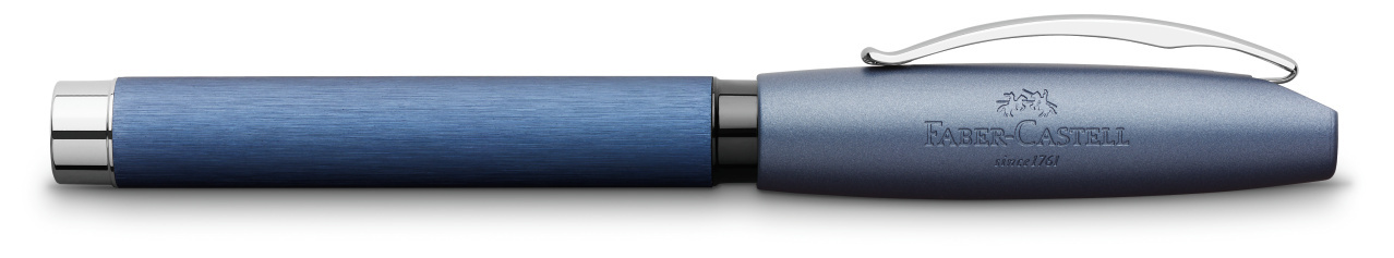 Stilou Essentio Aluminium albastru Ef Faber-Castell - 2 | YEO