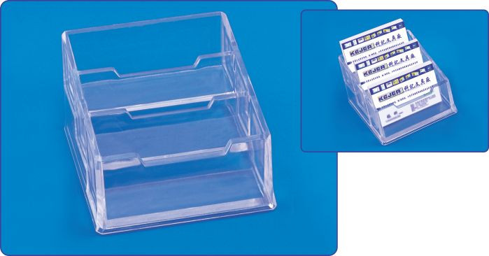 Suport plastic pentru 3 seturi carti de vizita