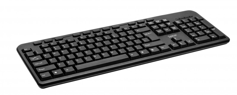 Tastatura SPACER QWERTY 104 keys+ hotkeys multimedia antu-spill USB SPKB-169