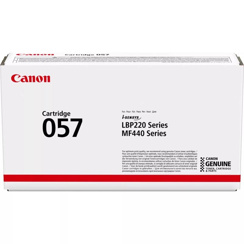Toner Canon CRG057 black, capacitate 3.1k pagini, pentru LBP223DW; LBP226DW; LBP228X; MF443DW; MF445DW; - 1 | YEO