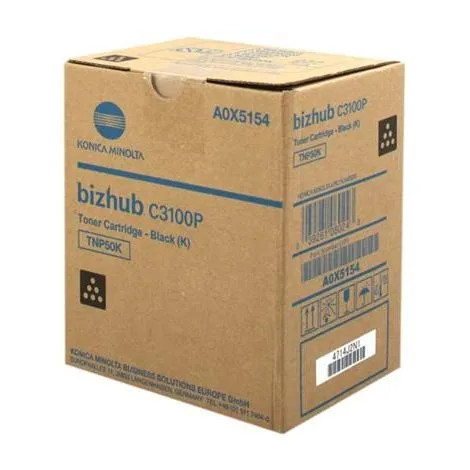 Toner Konica Minolta TNP50K, A0X5154, Black, Original