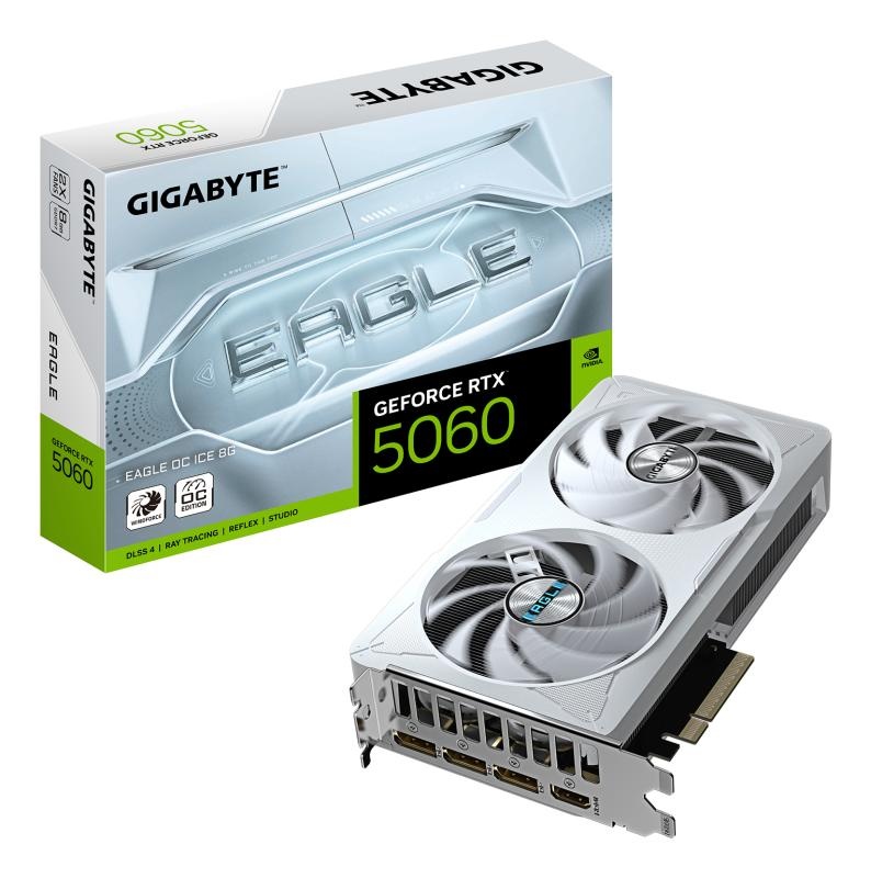 VGA GIGABYTE RTX 5060 EAGLE OC ICE 8GB - 1 | YEO