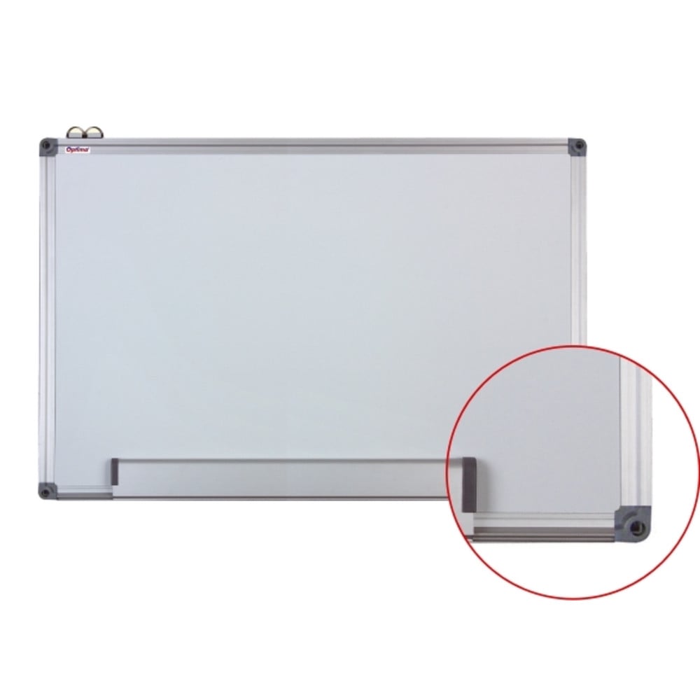 Whiteboard magnetic, 90x120 cm, ramă aluminiu, Optima
