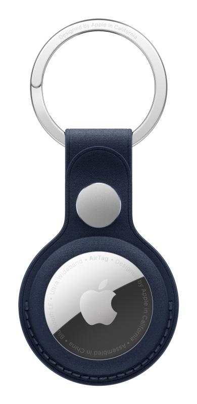 AIRTAG FINEWOVEN KEY RING DEEP BLUE-ZML