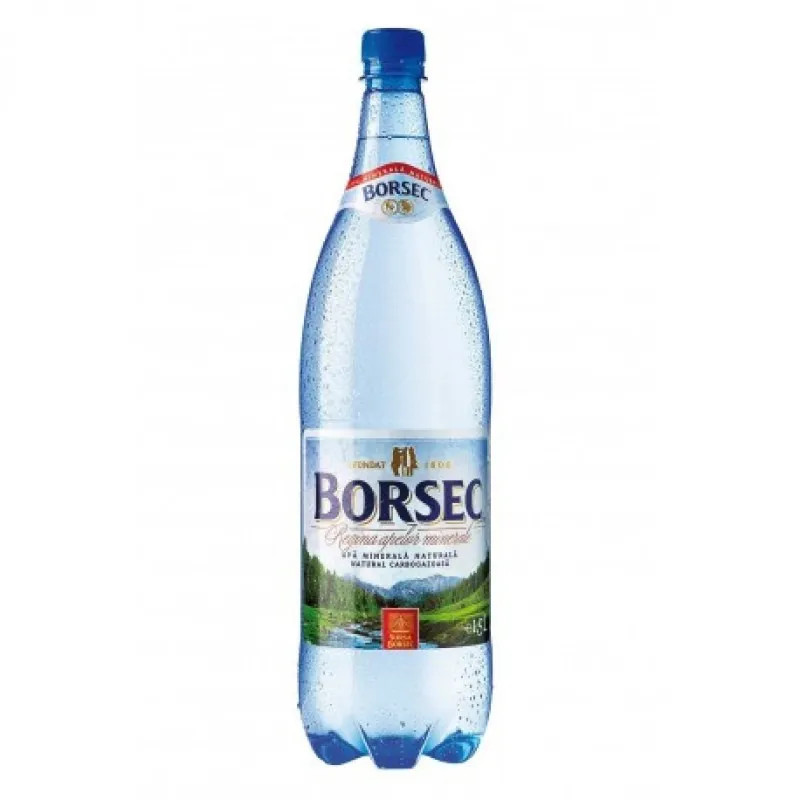 Apă minerală carbogazoasă Borsec, 1L