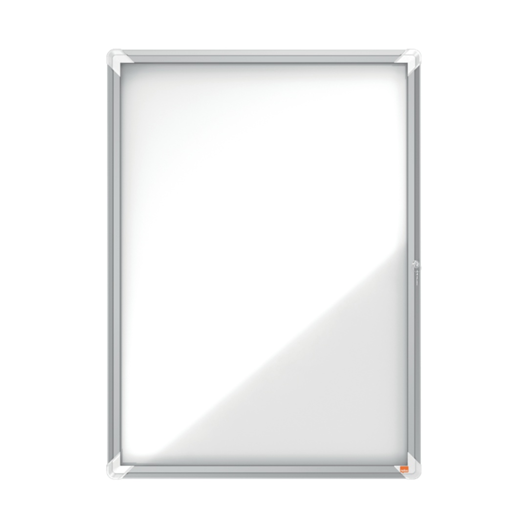 Avizier magnetic, 9xA4, interior, otel emailat cu usa si cheie, NOBO Premium Plus