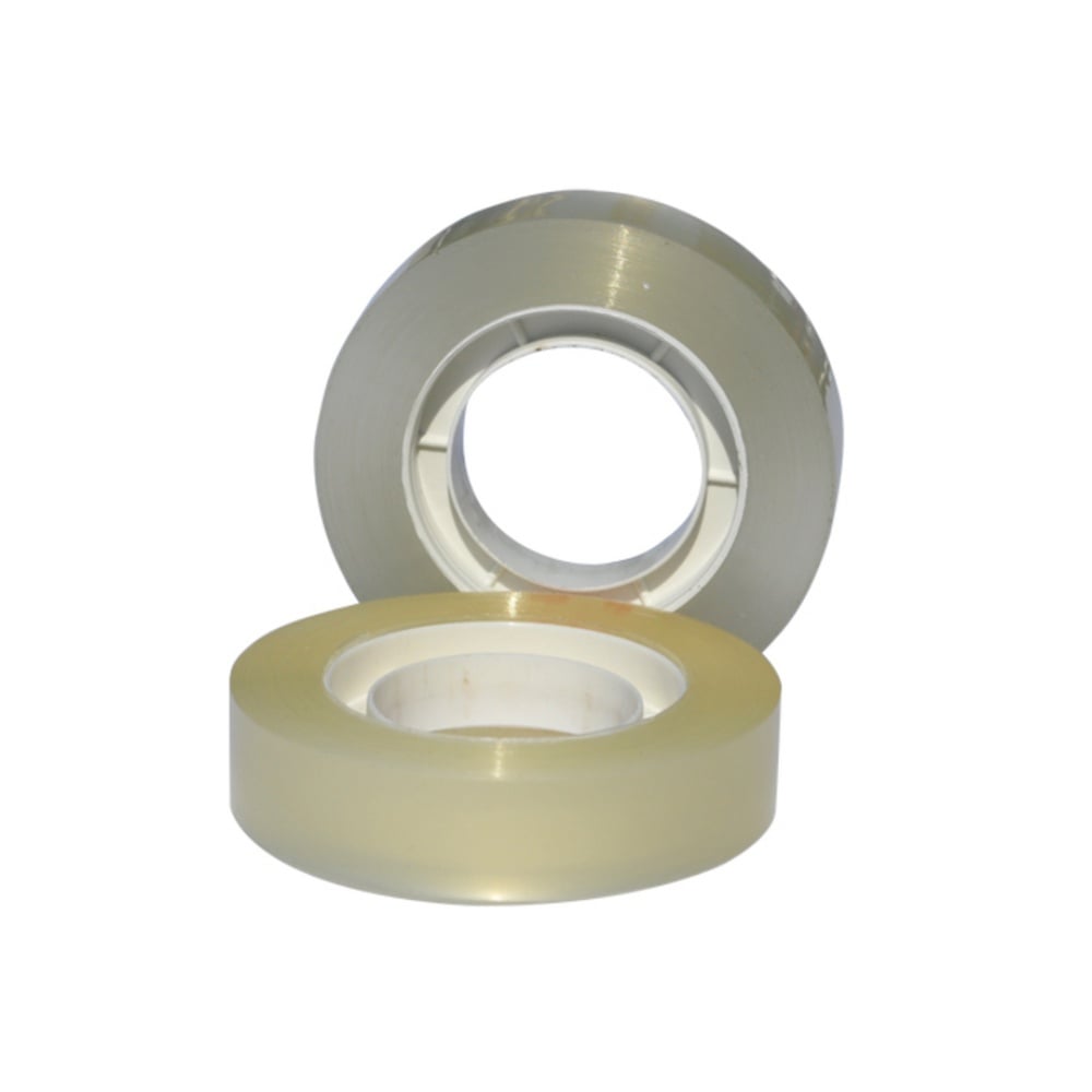 Bandă adezivă Optima - transparent, ambalată individual, 18mm x 33 m, 40 microni