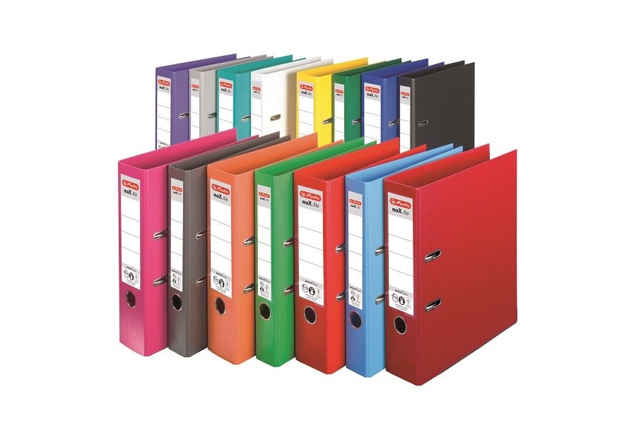 Biblioraft A4, 8 cm, plastifiat PP interior - exterior Herlitz Max.File