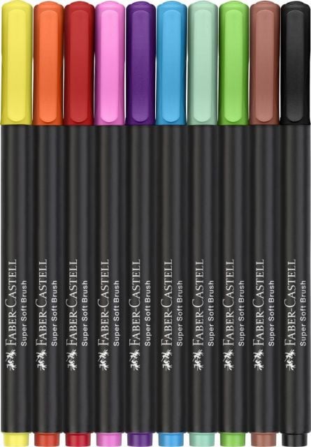 BRUSH PENS BLACK EDITION SET 10 CULORI FABER-CASTELL - 2 | YEO