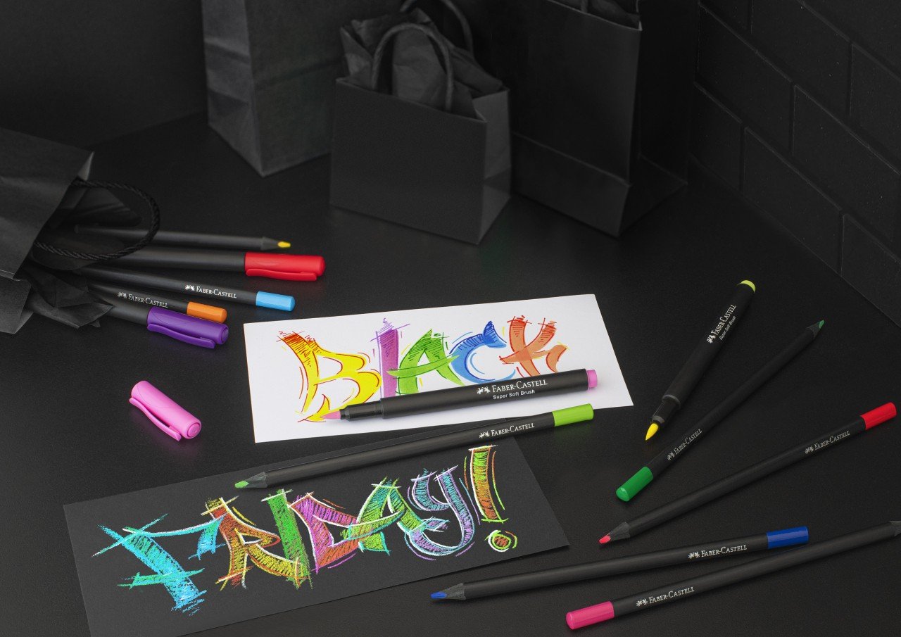 BRUSH PENS BLACK EDITION SET 20 CULORI FABER-CASTELL - 2 | YEO